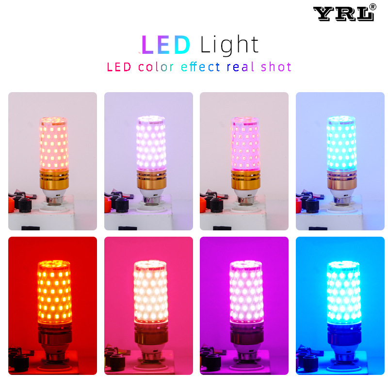 Picture of led color light bulb colorful variable light Net red nightlight photo fill light atmosphere light red blue decorative light