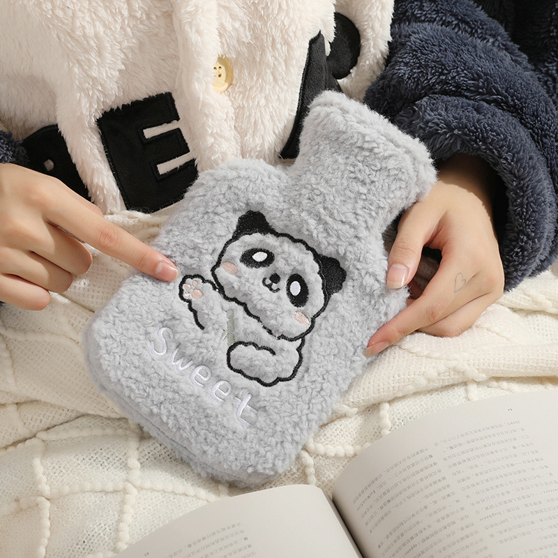 Picture of New Cute Plush Hand-Held Water-Filled Hot Water Bottle Thickeneded Explosion-Proof Pvc Hot Water Bottle Removable and Washable Spot Wholesale