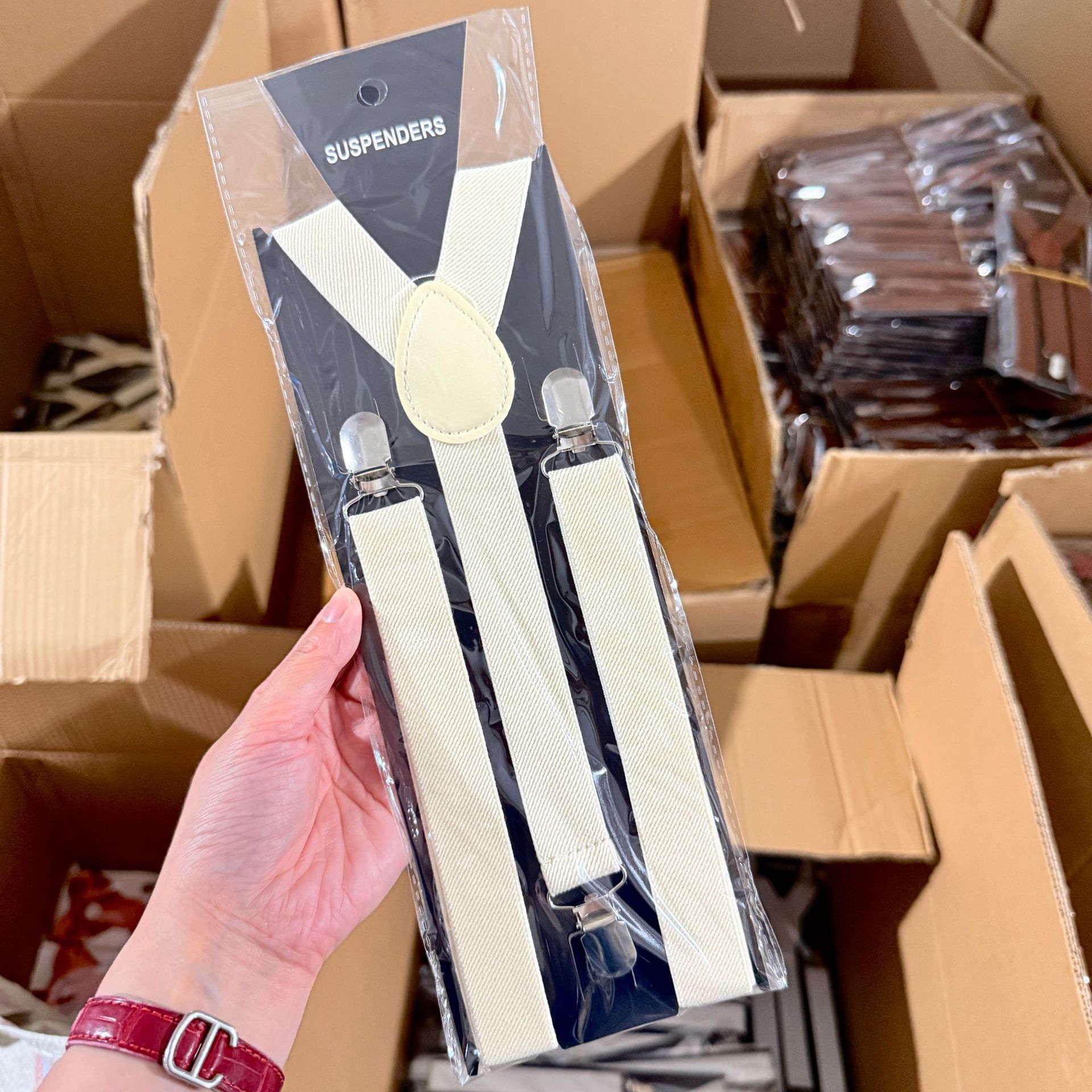 Picture of New Adult Strap Fashion Strap Holder Wholesale Unisex Strap Triple Clip 2.5 Strap Suspender Strap Spot