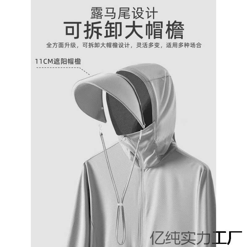 Picture of 2024 Summer New UPF50 Ice Silk Sun Protection Clothing for Men and Women Summer Outdoor Skin Clothing Anti-UV Light and Light Transparent