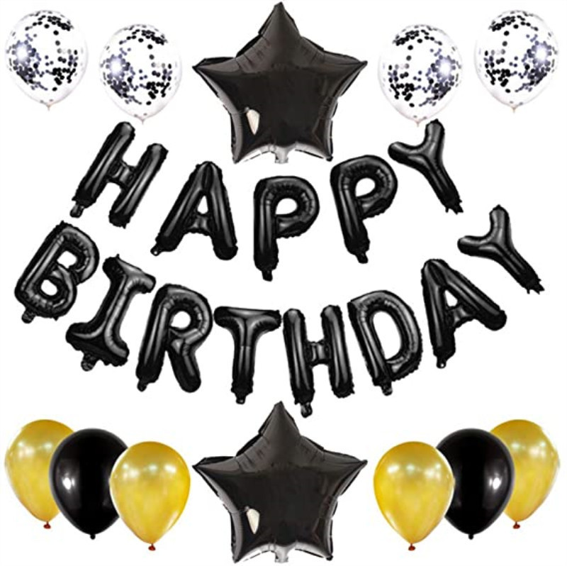 Picture of 12 inch sequins latex balloon set children's birthday party decorative background wall layout balloon