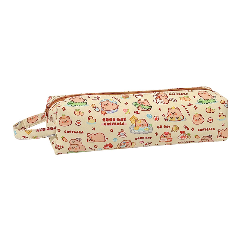 Picture of Kapibala Pencil Case Cute Capybara Stationery Bag Student Pencil Case Cross-border Cartoon Large Capacity Stationery Storage Bag