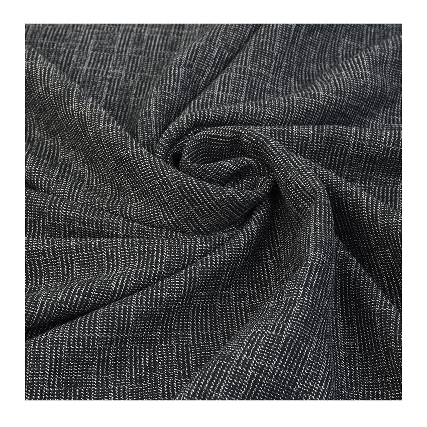 Polyester Viscose yarn-dyed elastic Plaid 32S/2*32S/2 + 40D 205GSM TR elastic Plaid