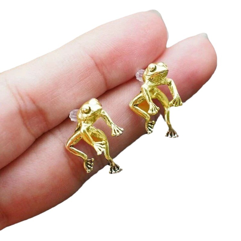 Yunjin new European and American retro frog earrings earrings jewelry female animal earrings wholesale cross-border exclusive