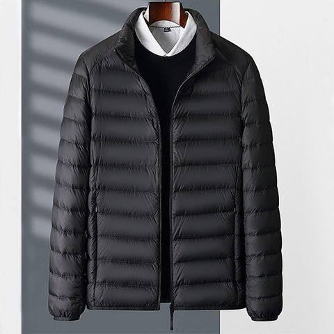 Picture of Brand Handled Light Down Cotton-padded Jacket Men's Short Casual Collar Middle-aged and Elderly Warm Cotton-padded Jacket Winter