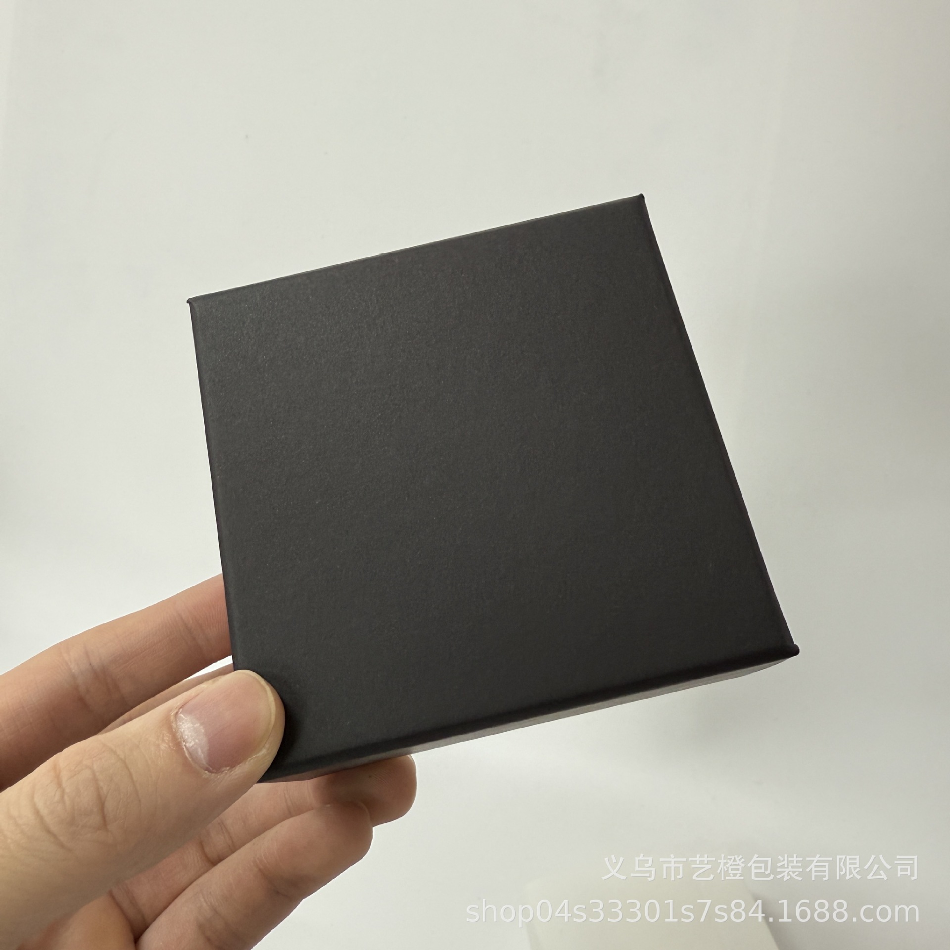 Black Heaven and Earth Cover Earrings Ring Necklace Jewelry Paper Box Kraft Paper Box Manufacturer High-End Spot Wholesale