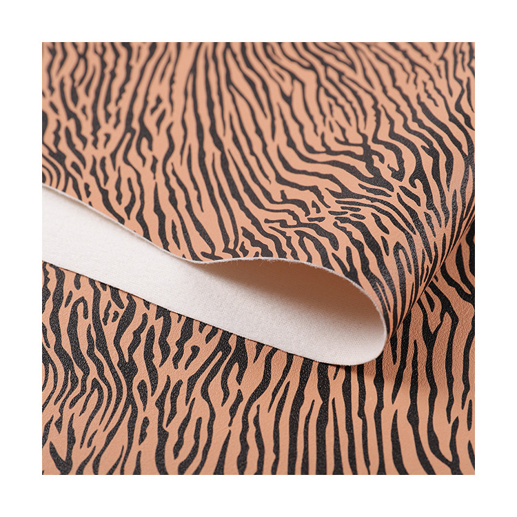 Picture of Leopard Zebra PVC Printed Leather 0.7 Thick Animal Print Pattern Tote Bag Bag Accessories