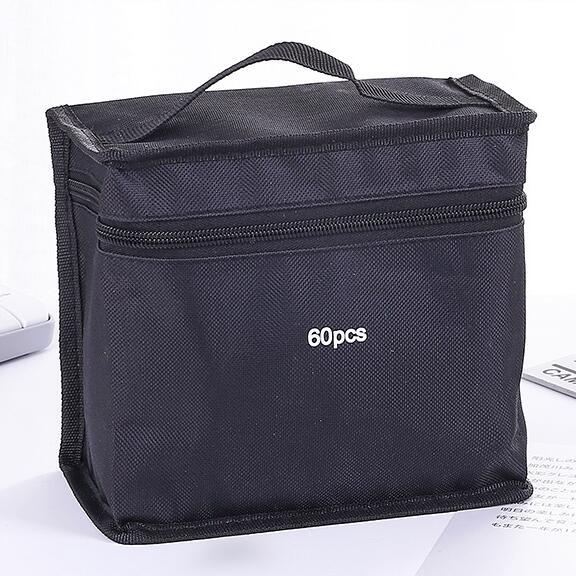 Picture of Mark pen case 30 color 40 color 60 color 80 color simple student portable large capacity storage bag stationery bag