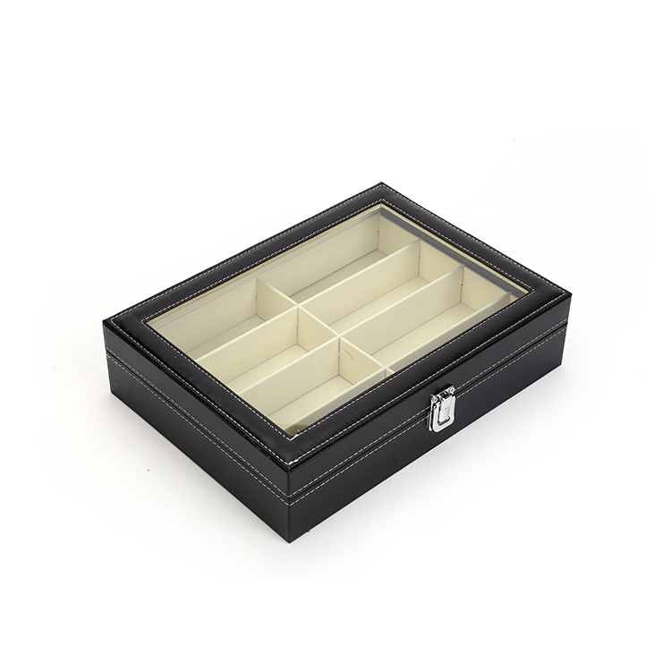Picture of Spot wholesale glasses box sunglasses sunglasses multifunctional display box pu leather glasses storage box