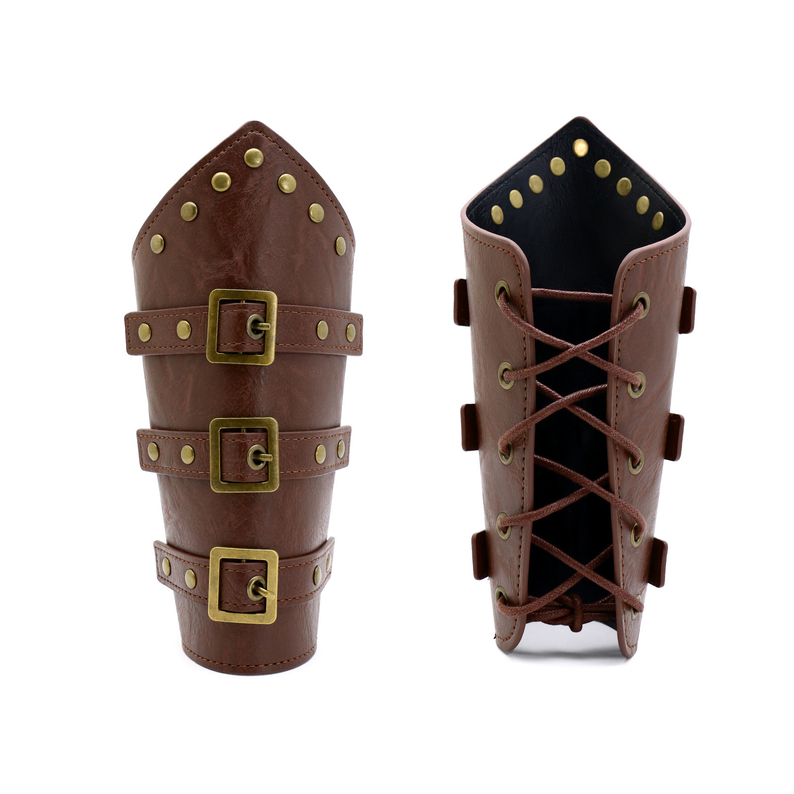Picture of Cross Border Medieval Viking Renaissance Belt Retro Wrist Bracer Halloween cosplay Dress Up Waist Bag