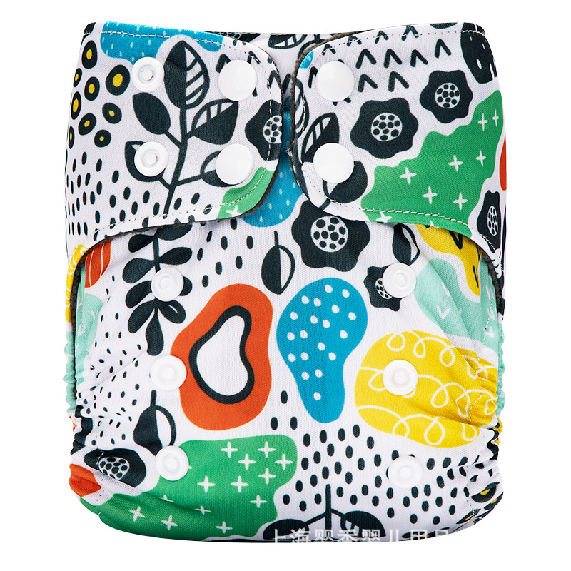 Picture of Foreign Trade Hot Baby Cloth Diapers 0-6 Months Newborn Baby Washed Diapers Black Waterproof Diapers