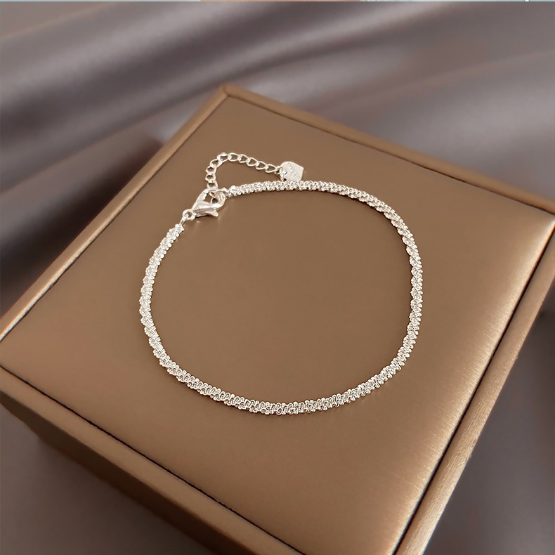 Picture of Silver Color Ring Bracelet Women's Summer ins Niche Design Fashionable Simple Hand Rope ins Cold Wind Sparkling Jewelry