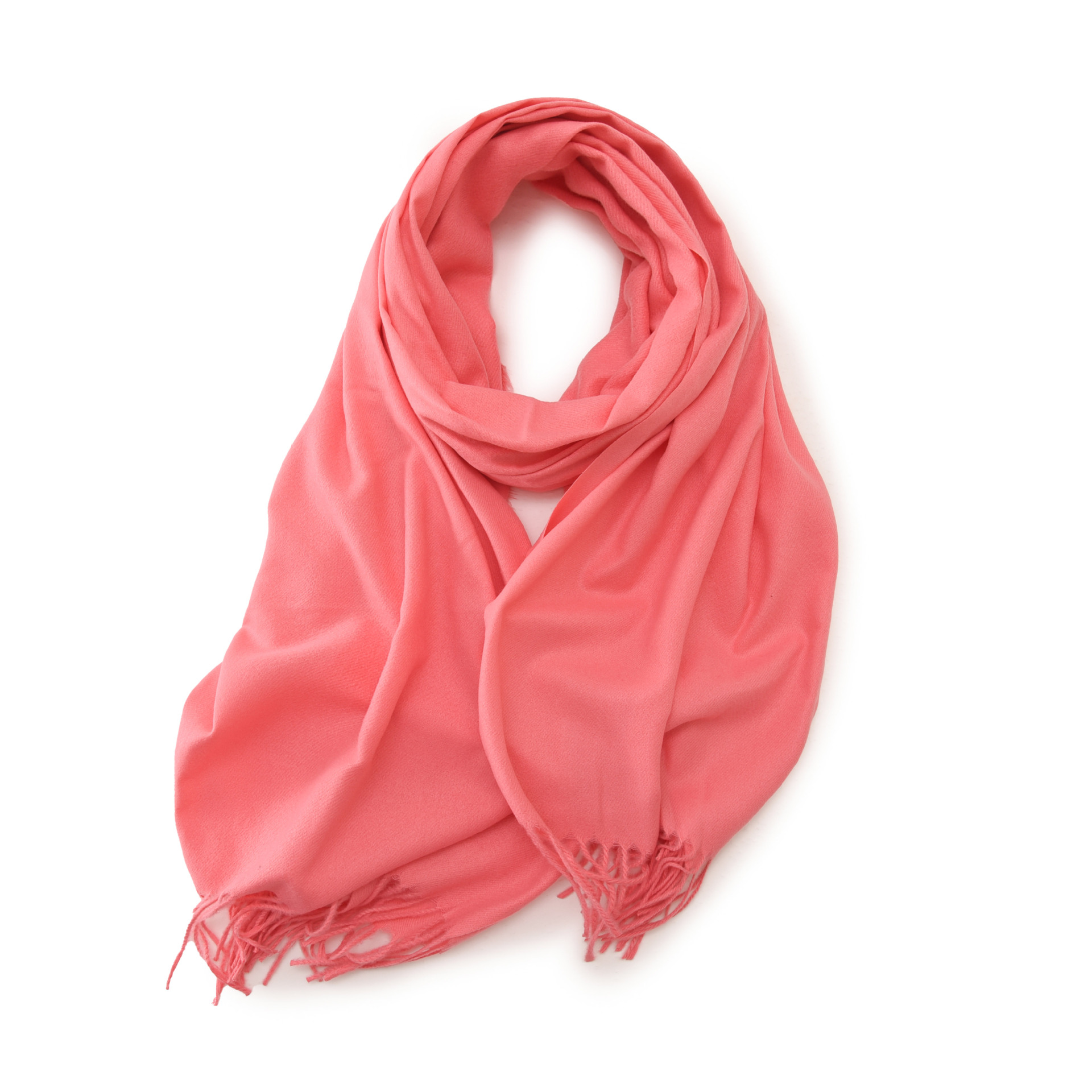 Picture of 2025 Red Scarf Women's Winter Cashmere Solid Color Scarf Shawl High-grade Warm Korean Style Tassel Scarf Men's All-match Scarf