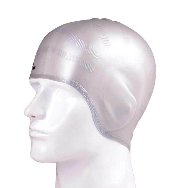 Picture of Jiehu Ear Protection Swimming Cap Silicone Ear Protection Elastic Swimming Cap Comfortable Swimming Cap Adult Swimming Cap Multi-Color Hat