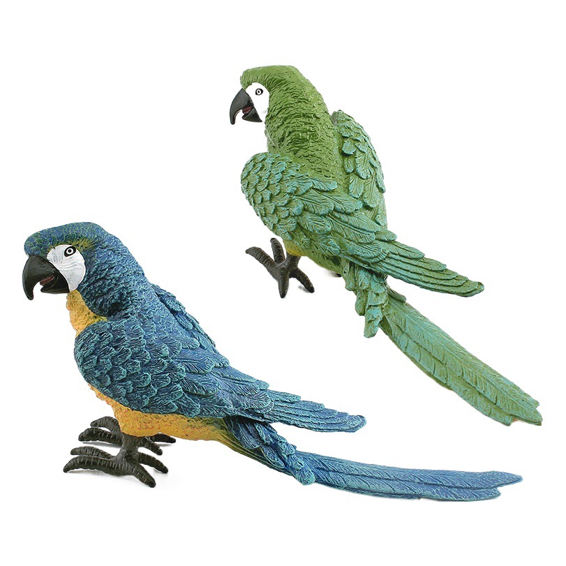 Simulation forest flying bird bird animal parrot plastic static solid pet bird desktop model Toy Amazon