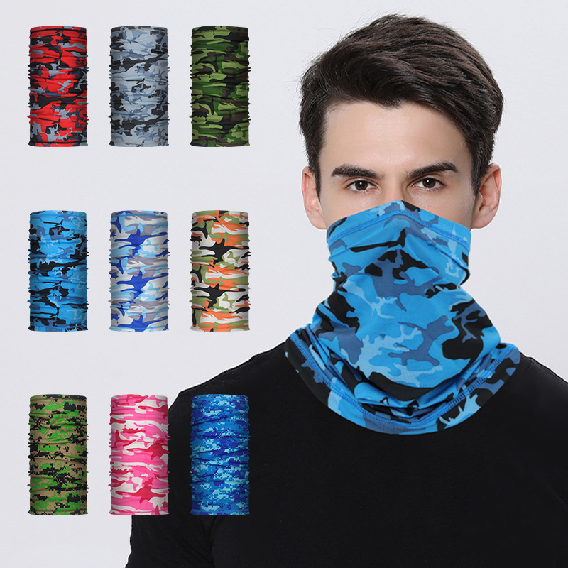 Picture of Outdoor breathable sunscreen breathable Ice Silk sports turban scarf Fishing Magic face scarf collar riding mask headgear