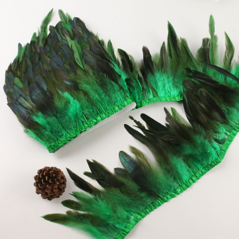 Picture of Factory wholesale diy feather hair green purple swimming cloth feather jewelry crafts decoration accessories clothing accessories