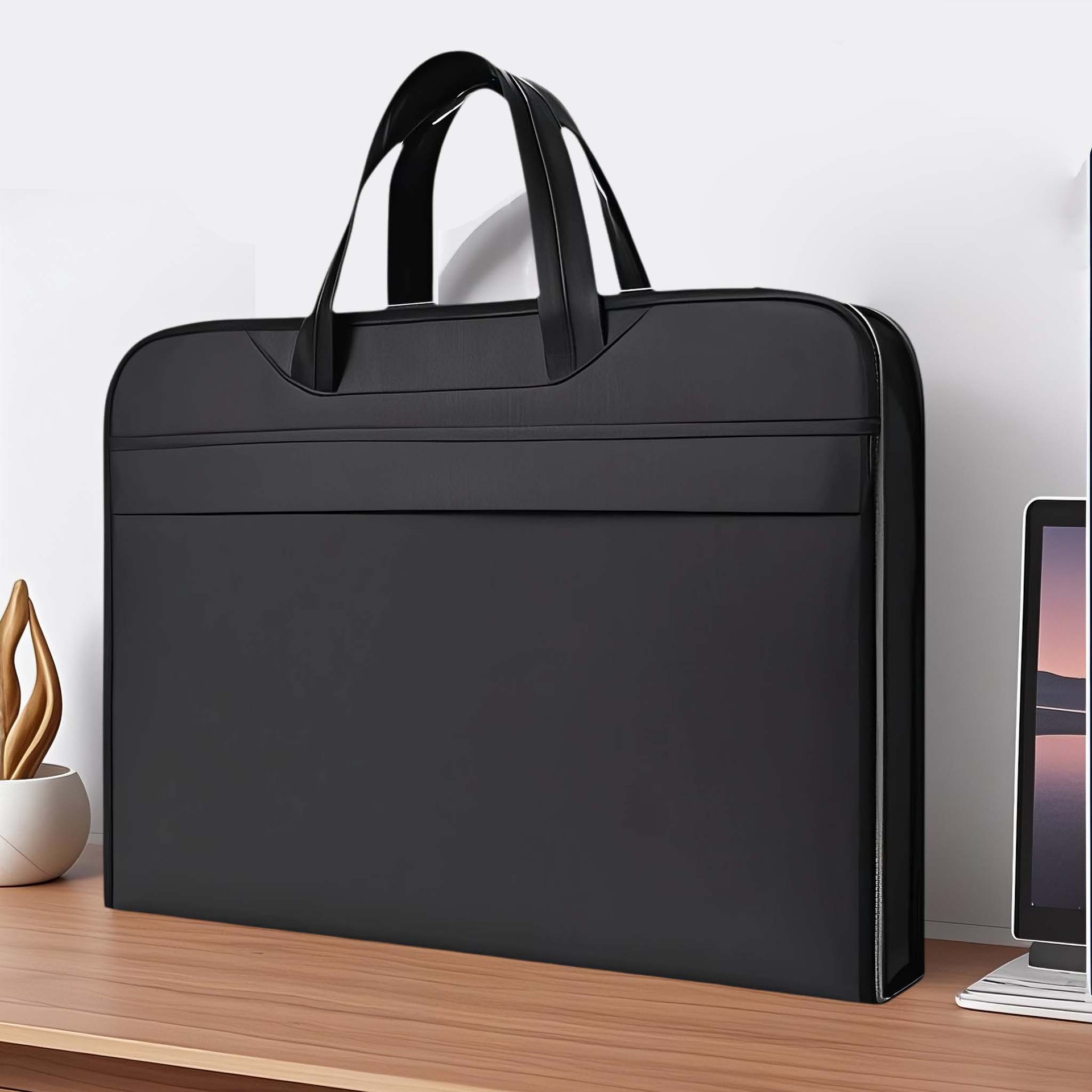 Computer Bag, File Bag, Large Capacity Portable File Bag, Office Bag, Conference Men's Bag, Briefcase, Wholesale Printed Logo