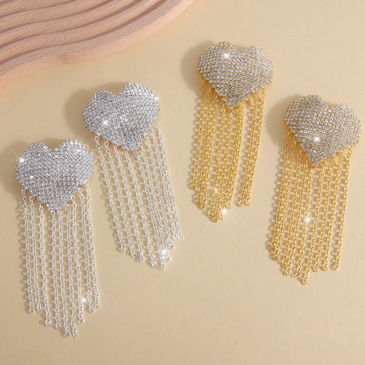 Europe and the United States cross-border new rhinestone tassel breast stick ladies nightclub fun personality exaggerated bikini body chain chest chain