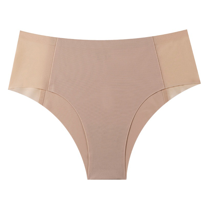 Foreign Trade Cross-border Europe and the United States High Elastic Traceless Women's Solid Color Side Mesh Hollow Sexy One-piece Panties Women's Breathable