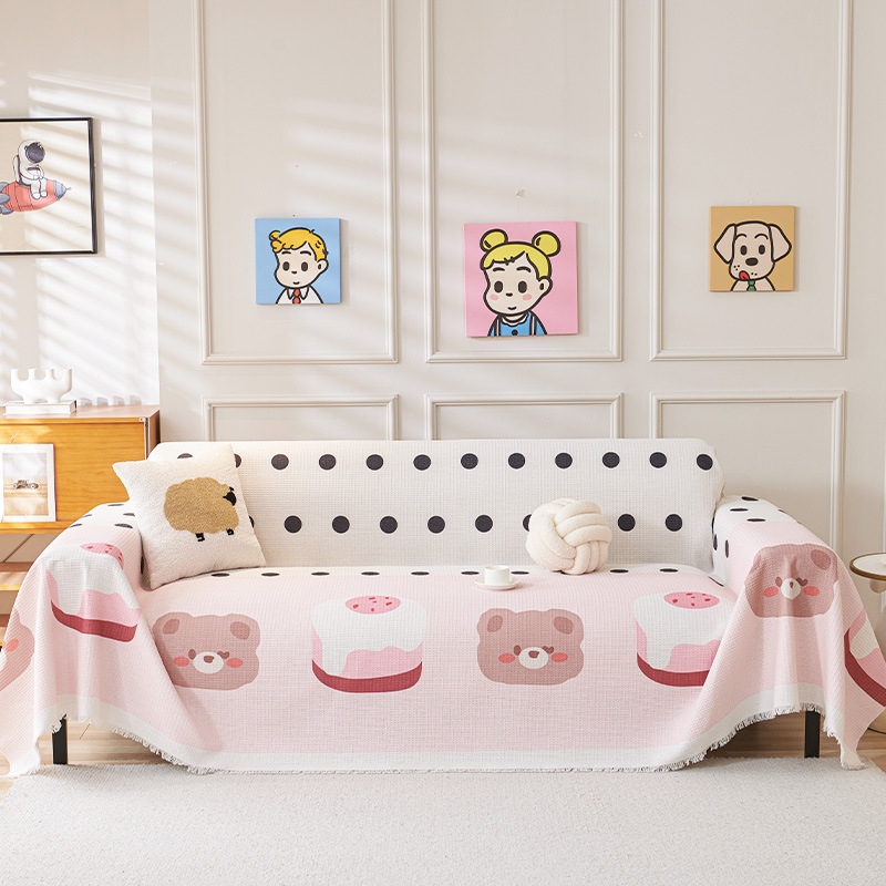 Sofa towel simple one-piece cartoon pattern soft full cover four seasons universal cover manufacturers a generation of hair sofa cover