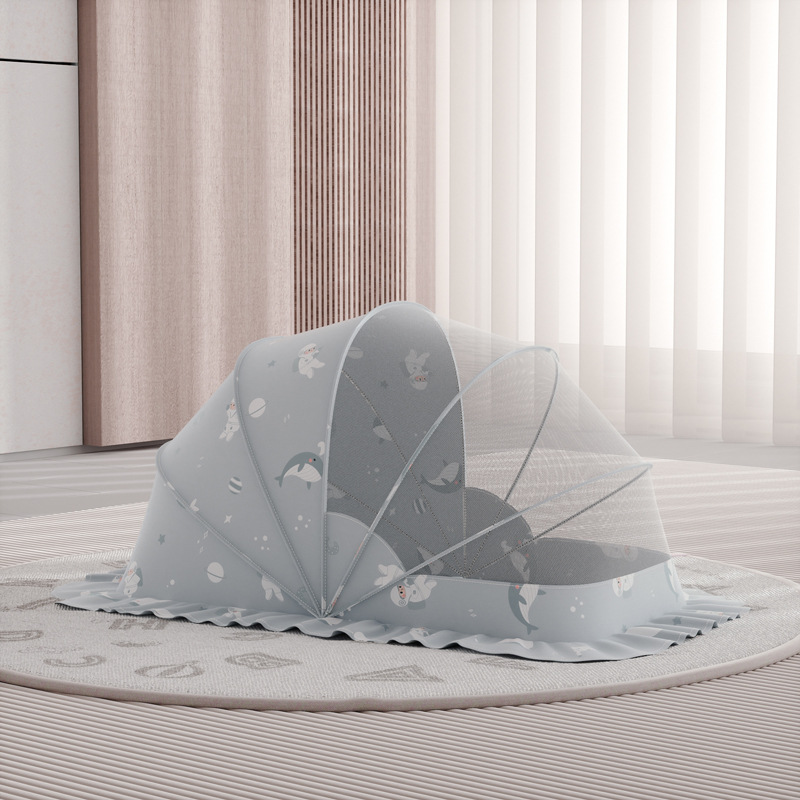 Picture of Baby Mosquito Net Cover for Crib, Baby Mosquito Protection Cover for Newborn Infants and Toddlers, Full Cover for Small Bed, Foldable and Portable