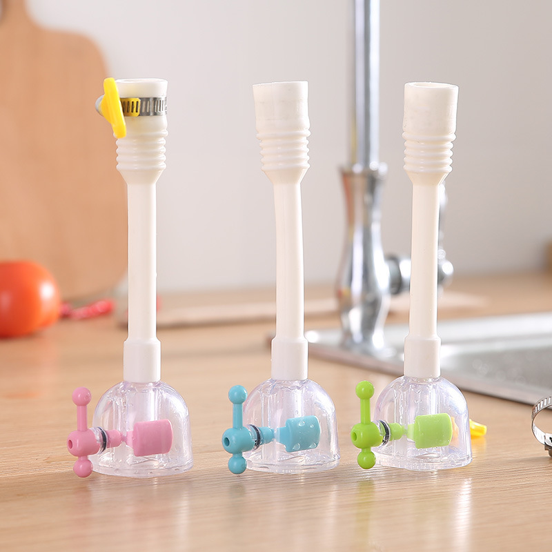 Picture of Faucet filter nozzle splash-proof Universal Tube extension extender hose universal adapter nozzle-Proof Kitchen