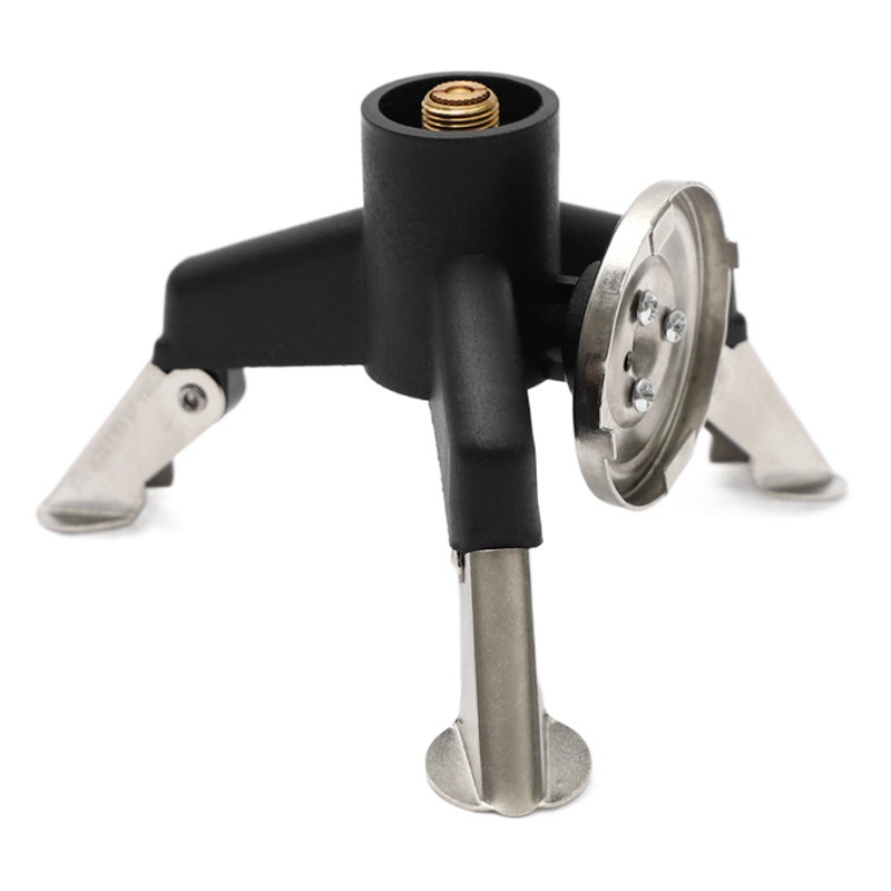 Outdoor Camping Stove Conversion Head Stove Head Converter Long Gas Tank to the Stove Head Bracket Copper Core with Self-Locking Function