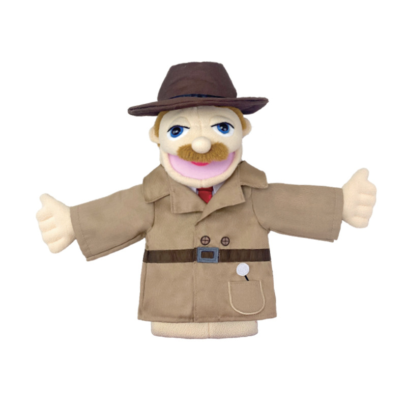 Picture of New Cartoon Half-body Professional Character Hand Doll Kindergarten Parent-child Games Plush Toy Family Early Education Doll