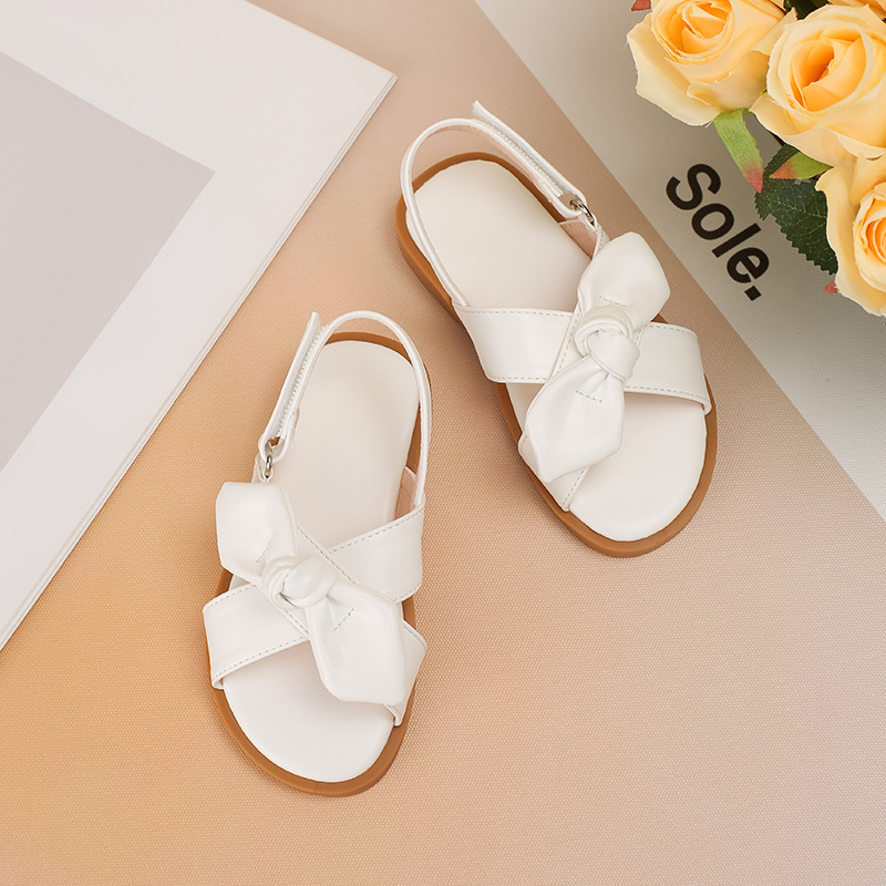 Girls' Shoes Princess Sandals 2025 Summer New Style Girls' Shoes for Older Children Children's Baby Shoes Pearl Princess Shoes