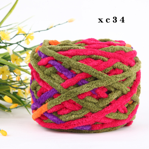 Picture of 0.1kg Ice Yarn Thick Wool Wholesale Single-Strand Knitting Handmade Yarn Icelandic Yarn Hand-Knitted Scarf Yarn Baby Yarn