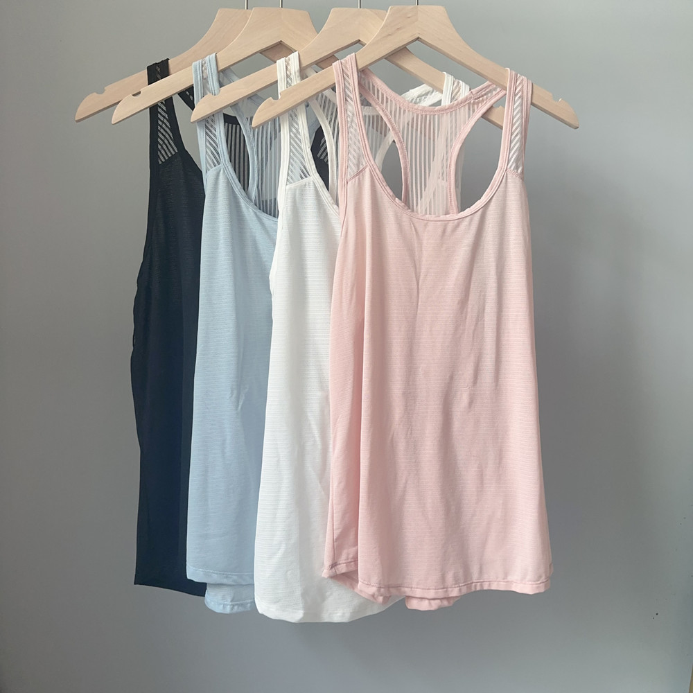New Sleeveless I-Shaped Sports Vest Women's Quick-drying Running Fitness Top Yoga Clothing Overshirt Loose Outer Wear