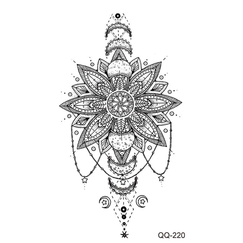 Picture of New waterproof small fresh tattoo stickers color black and white 1000 can be any combination of manufacturers wholesale