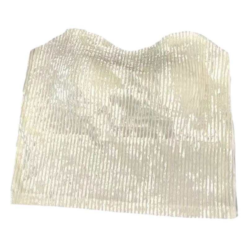 Live popular camisole gold velvet underwear women's fixed coaster adjustable shoulder strap camisole solid color slimming vest
