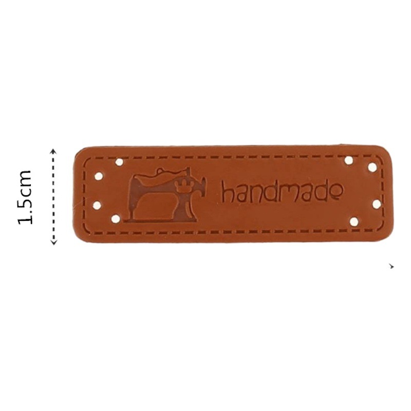 Factory supply leather PU leather leather logo embossed LOGO clothing leather jeans trademark leather brand