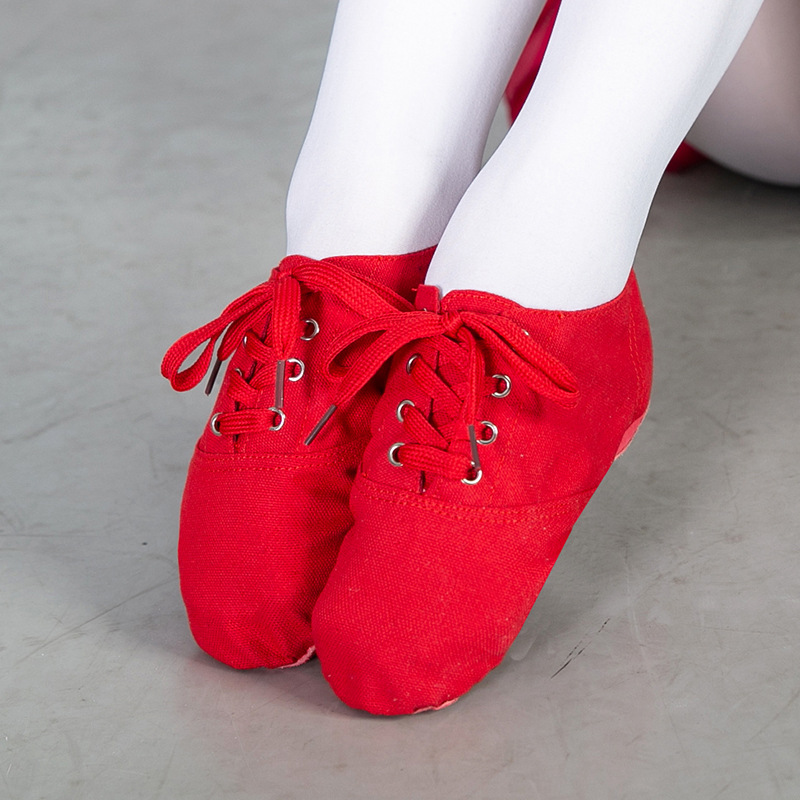Picture of High-Top Adult and Children's Canvas Jazz Boots Dance Shoes Soft-Soled Practice Shoes Dance Shoes Ballet Dance Shoes Women's Wholesale Shoes