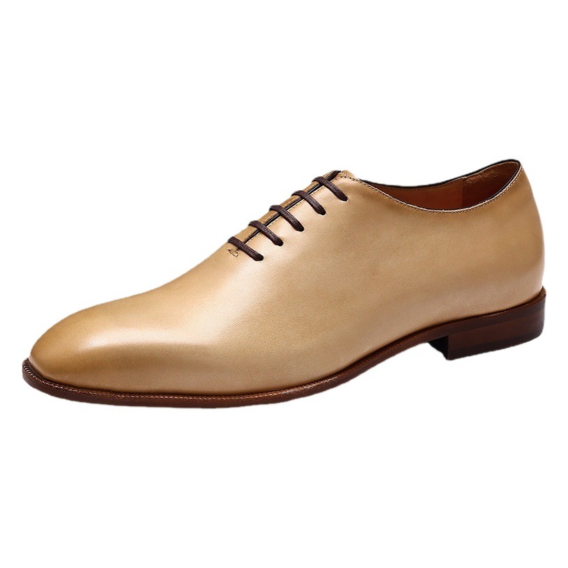 [vip for] net red green leather shoes men's niche whole leather Oxford shoes business formal men's shoes wholesale