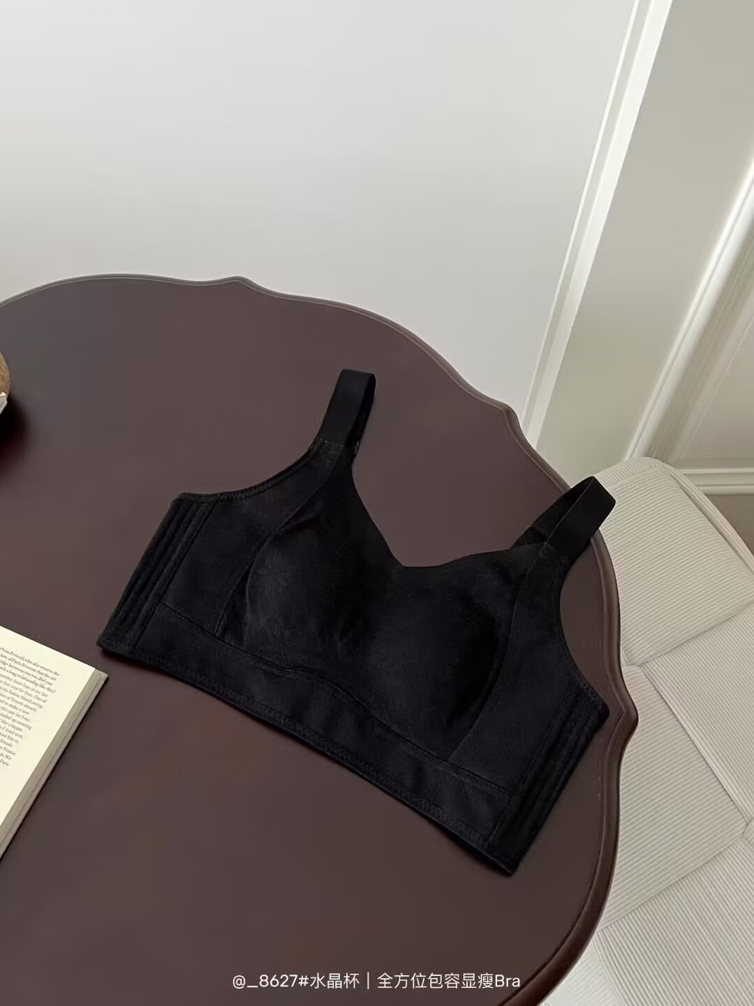 Picture of Ultra-thin cup big chest small underwear women's full Cup seamless push up breast collection anti-sagging rabbit ear cup bra