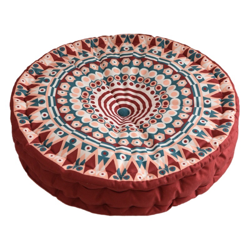 Bohemian Style Home Thickeneded Round Futon Bay Window Tatami Cushion Butt Cushion Breathable Stool Chair Seat Cushion