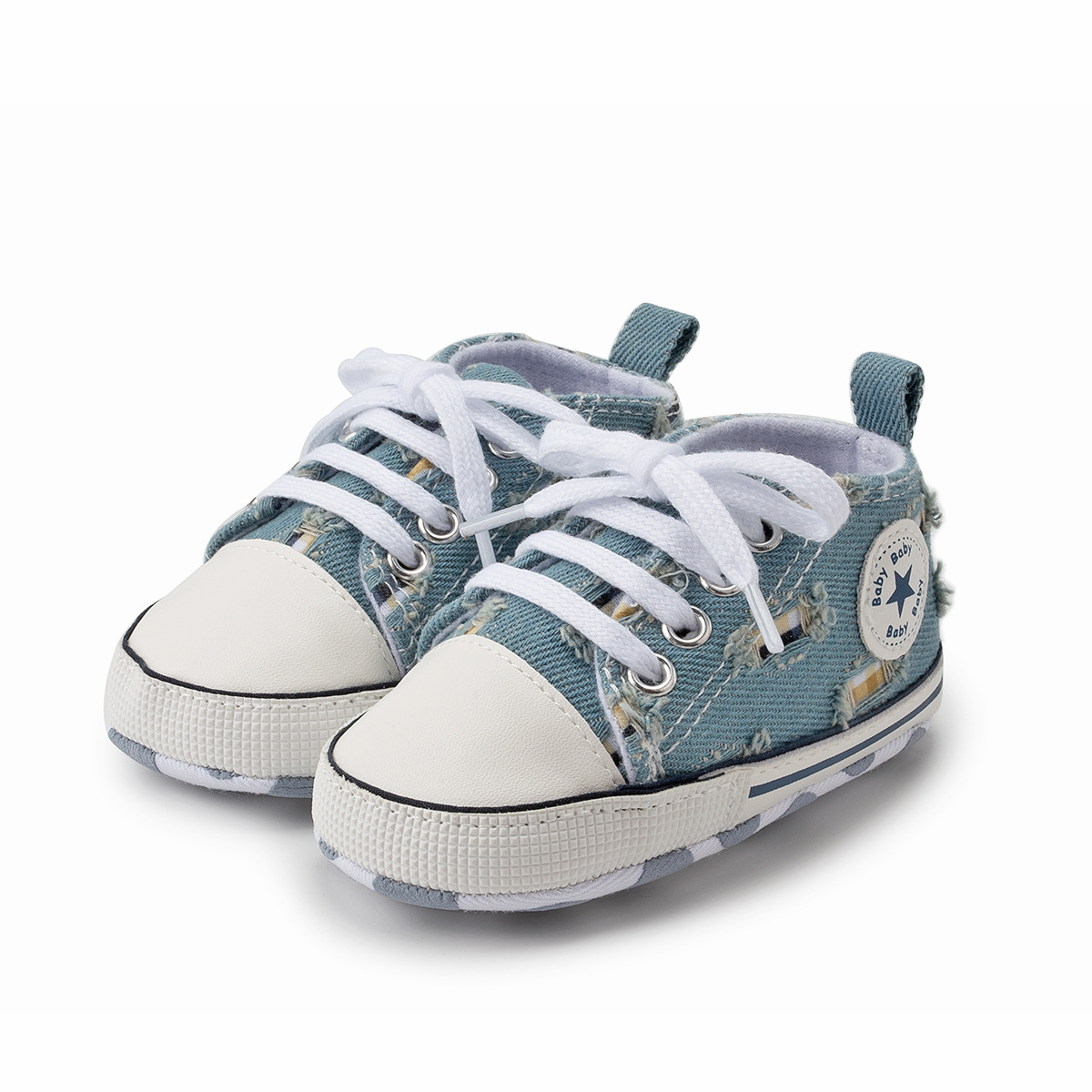 Picture of Amazon popular baby shoes baby shoes classic canvas shoes children's shoes soft bottom toddler shoes baby shoes