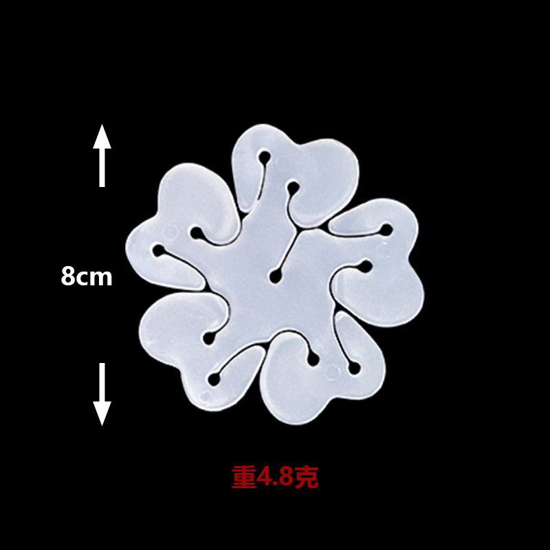 Picture of Balloon Plum Blossom Clip Flat Ring Buckle Wedding Room Layout Party Birthday Goods Decoration Modeling Buckle Card Clip Balloon Matching