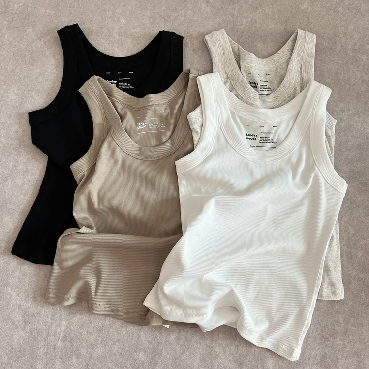 Picture of Retention Recommended Good 808 Threaded Printed Vest Sleeveless Women's All-match Casual Sports Slim-fit High-elastic Slimming