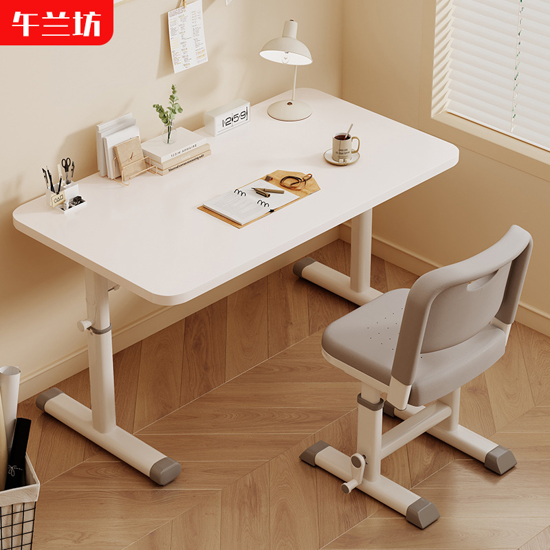 Children's Learning Table Liftable Simple Desk Primary School Students Desk and Chair Home Table Homework Writing Desk