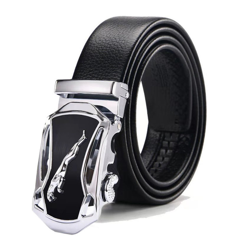 Picture of Men's belt automatic buckle litchi pattern belt business gift online shop clothing accessories gift pants belt factory wholesale