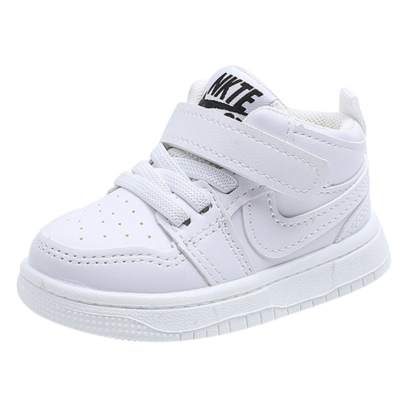Boys' Mid-Top Sneakers 2025 Spring & Fall New Kidsren's Flats Kidsren's Baby Sneakers Girls' Shoes Small White Shoes