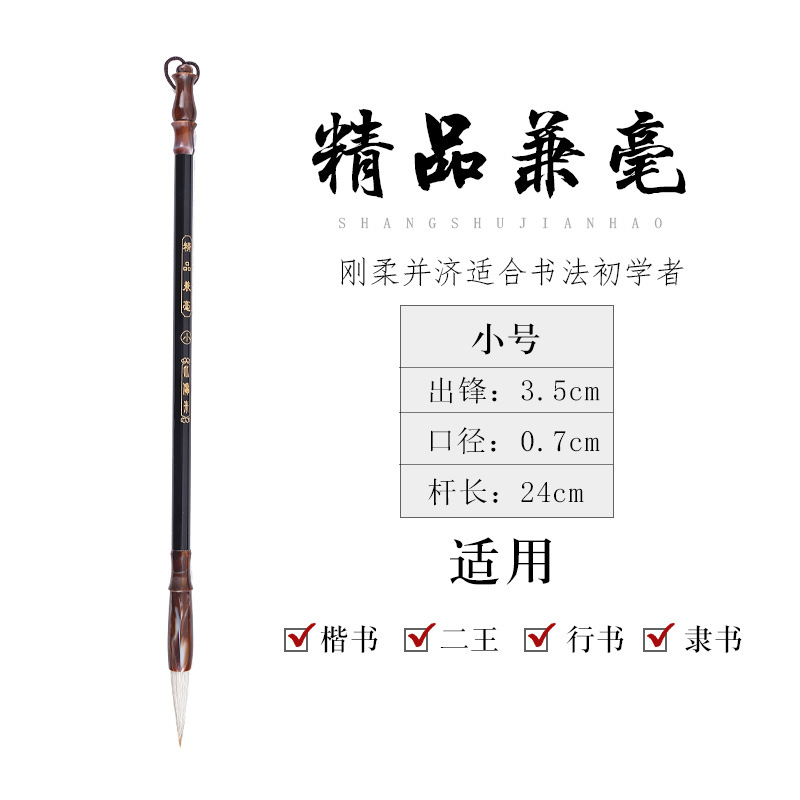 Picture of Biyoumi Langhao Student and Brush Calligraphy Beginner Sheep Hair Brush Wholesale Calligraphy Supplies Special Brush