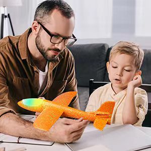 Picture of epp light-emitting electric gliding helicopter hand-cast model aircraft assembled foam hand-cast small aircraft toy