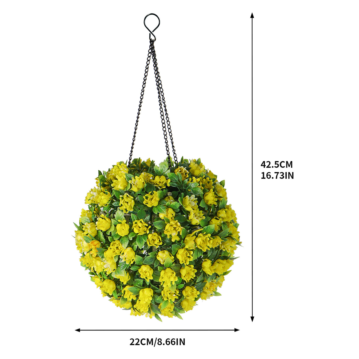 Picture of Cross-Border Solar Led Flower Ball Lamp Outdoor Courtyard House Camping Waterproof Hanging Imitation Plant Flower Landscape Lamp