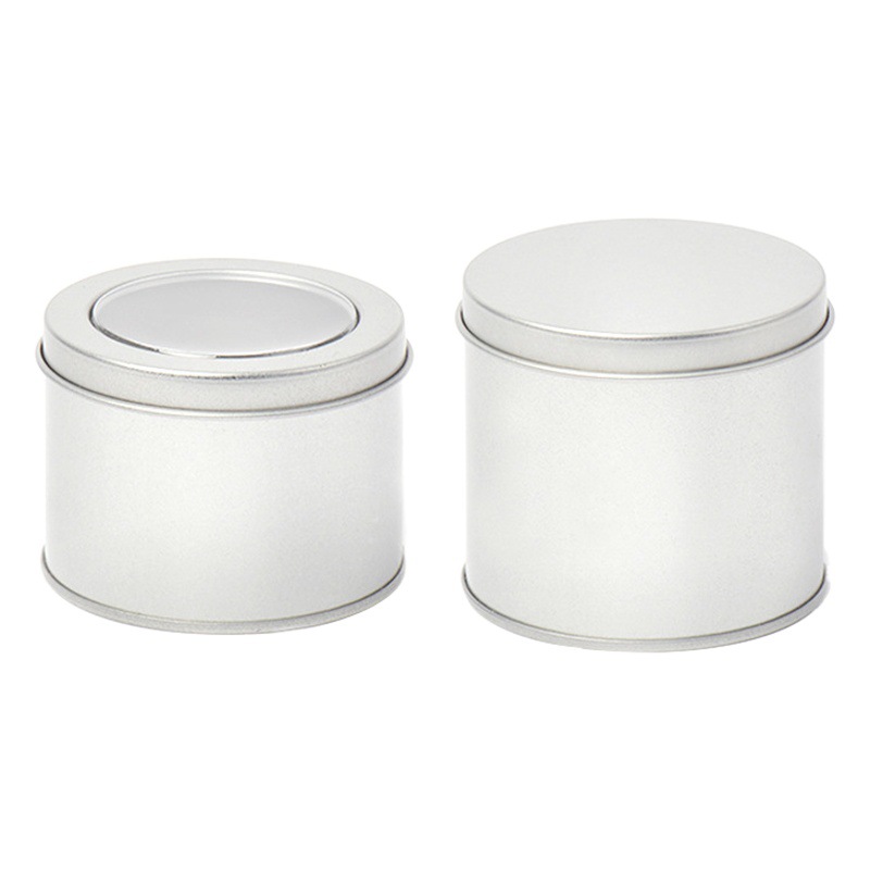 Ma Kou frosted round iron box bracelet jewelry packaging box badge gift tin packaging