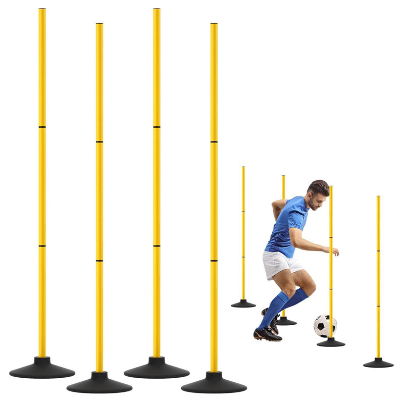 New Football and Basketball Training Equipment Training Pole Obstacle Props Training Pole Pile Bucket Snake-Shaped Running Around the Pile Set